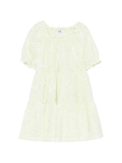 Il Gufo floral-print tiered dress