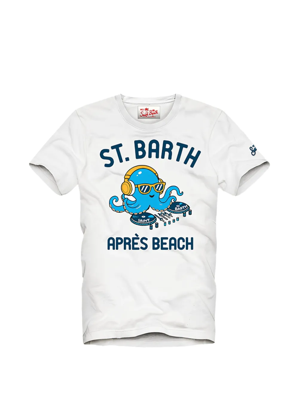MC2 Saint Barth Kids T-shirt met grafische print Wit