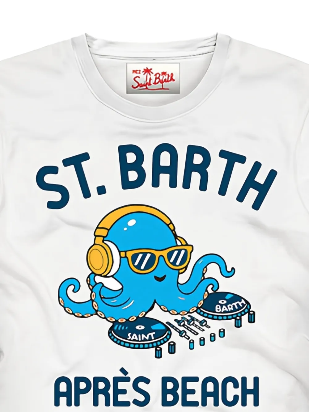MC2 Saint Barth Kids T-shirt met grafische print Wit