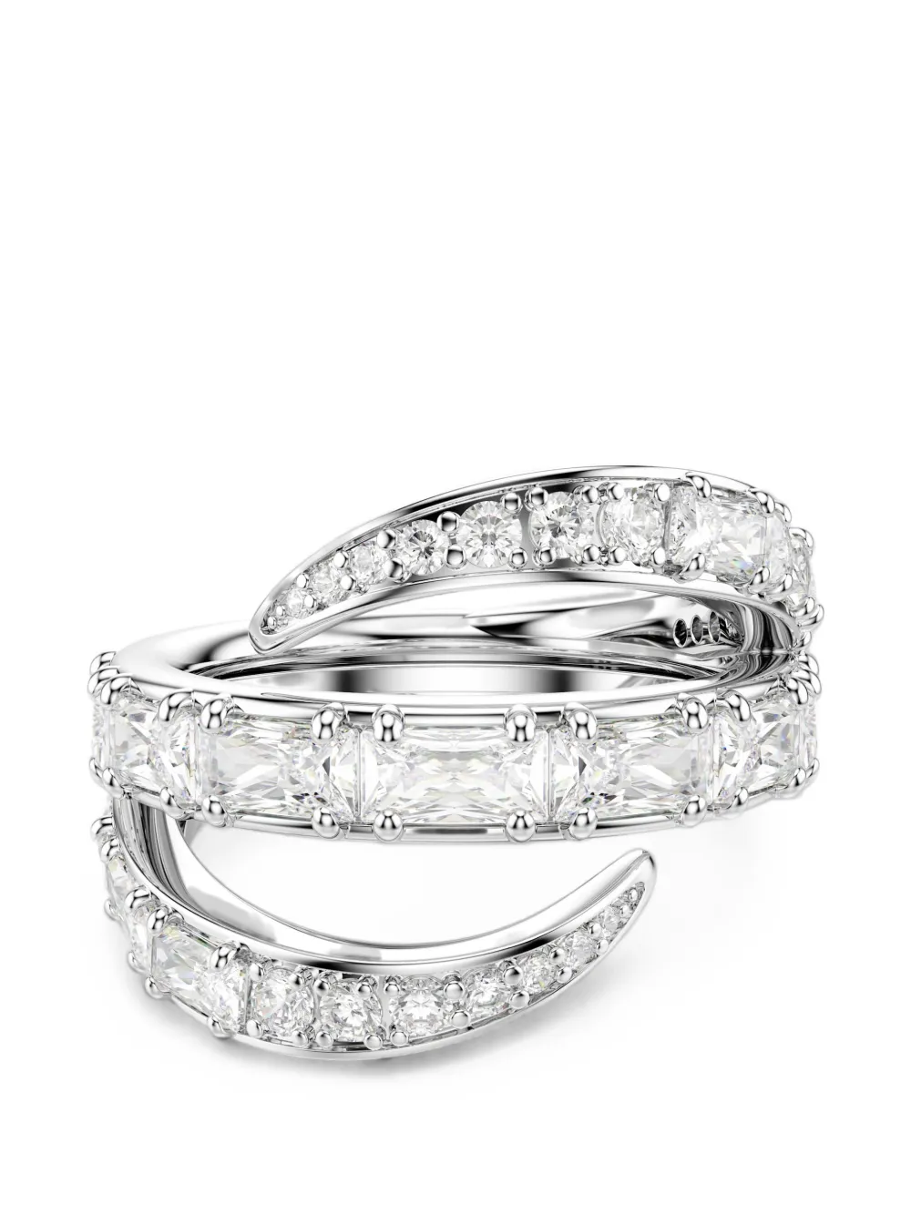 Swarovski Vienna crystal-embellished wrap ring - Silber