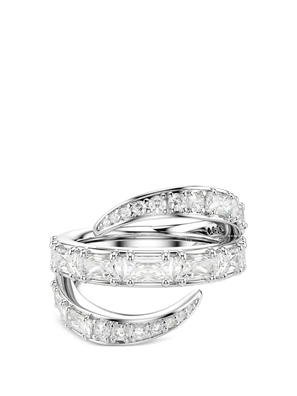 Swarovski Vienna crystal-embellished wrap ring - Argento