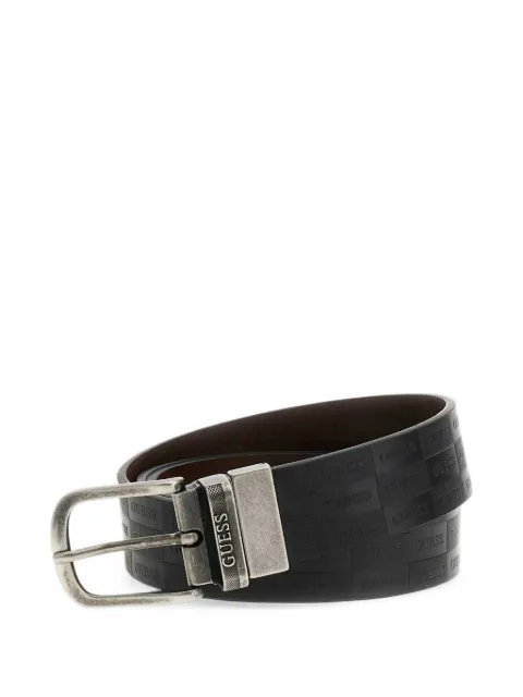 GUESS USA logo-embossed reversible belt