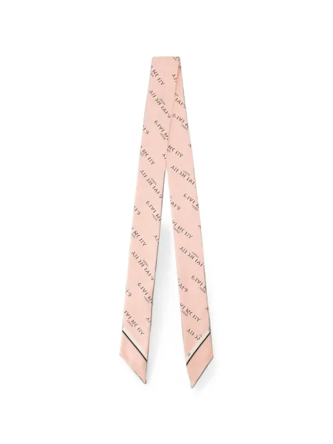Givenchy silk Shadow logo-print bandeau scarf