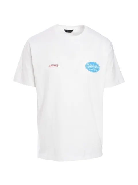 Tee Library Stupid Story logo-print T-shirt