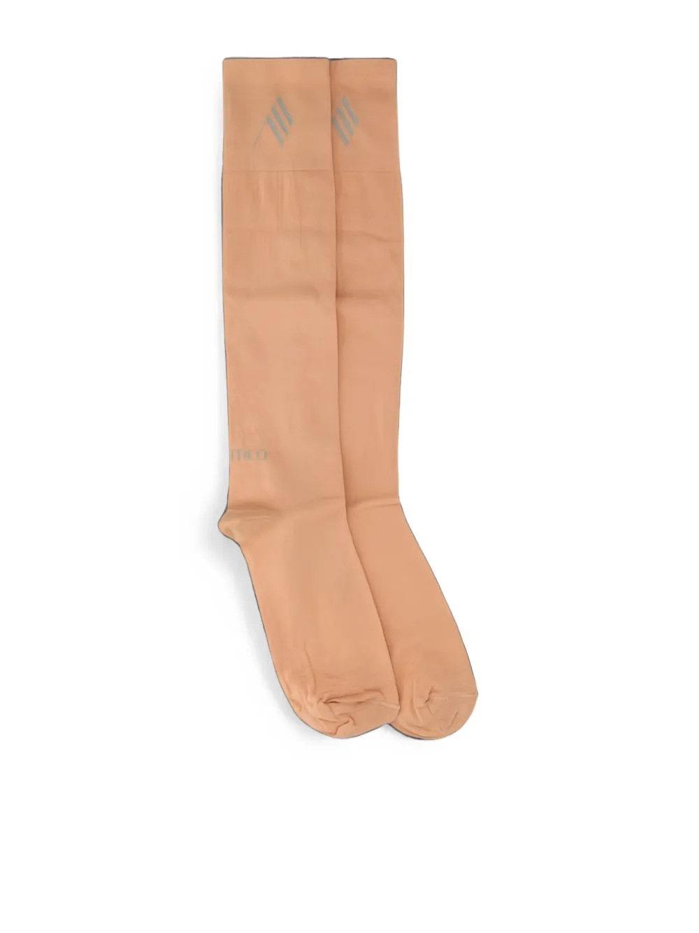 The Attico Kniekousen met logoprint Oranje