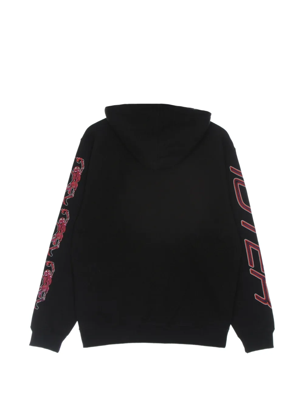 IUTER Hoodie met skelet-print en logo Zwart