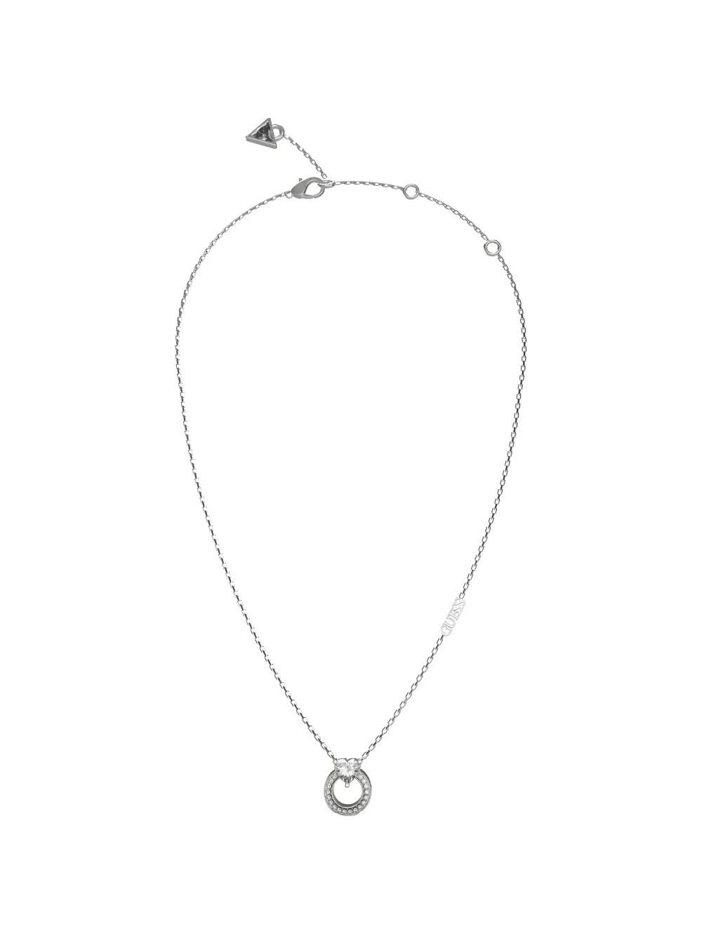 GUESS USA crystal-embellished heart necklace · OS