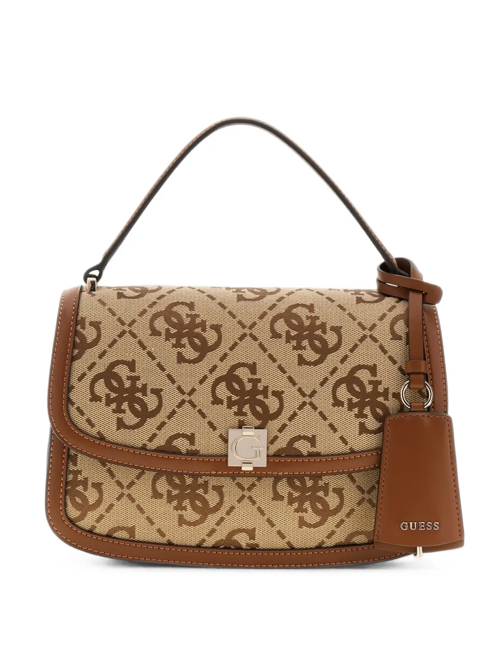 GUESS USA Audrey logo-monogram satchel bag
