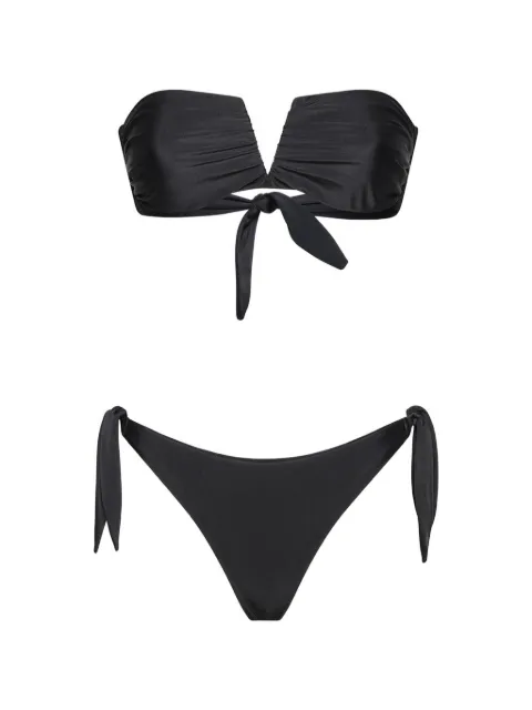 ME FUI Donna ruched tie-fastening bikini