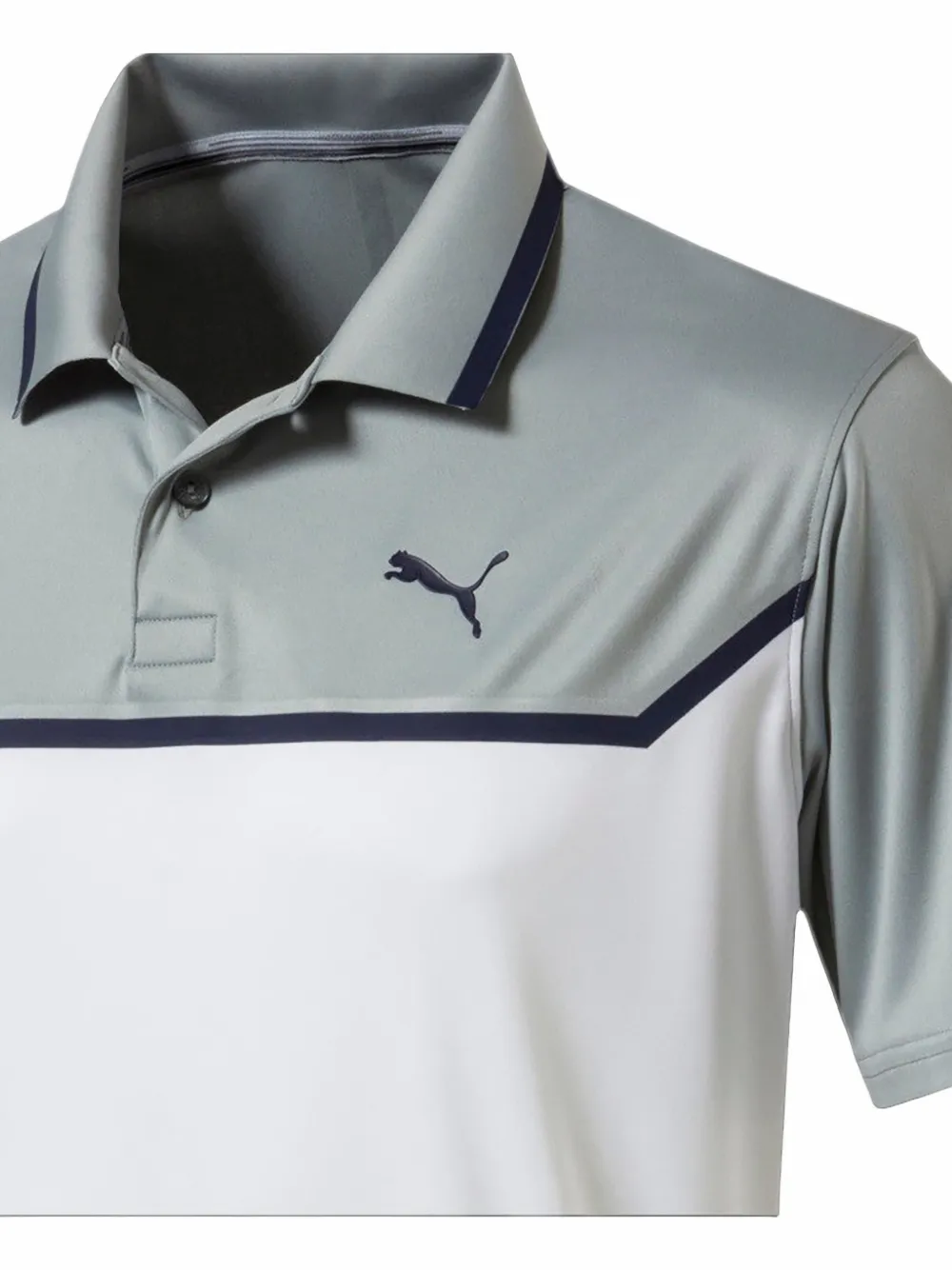 PUMA Poloshirt met colourblocking Wit