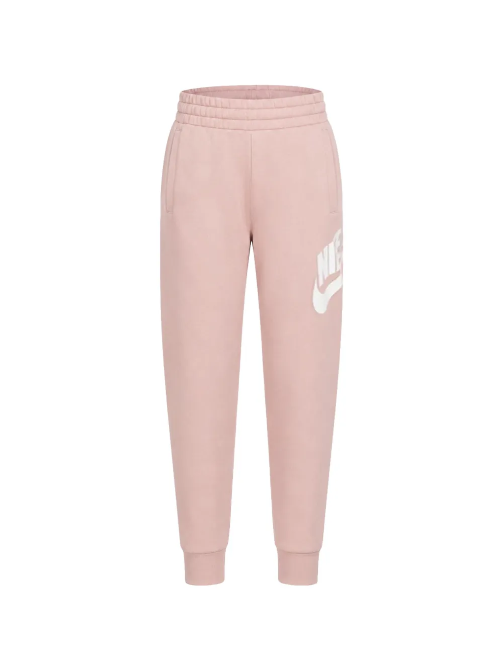 Nike Kids Club Fleece logo-print track pants - Rosa