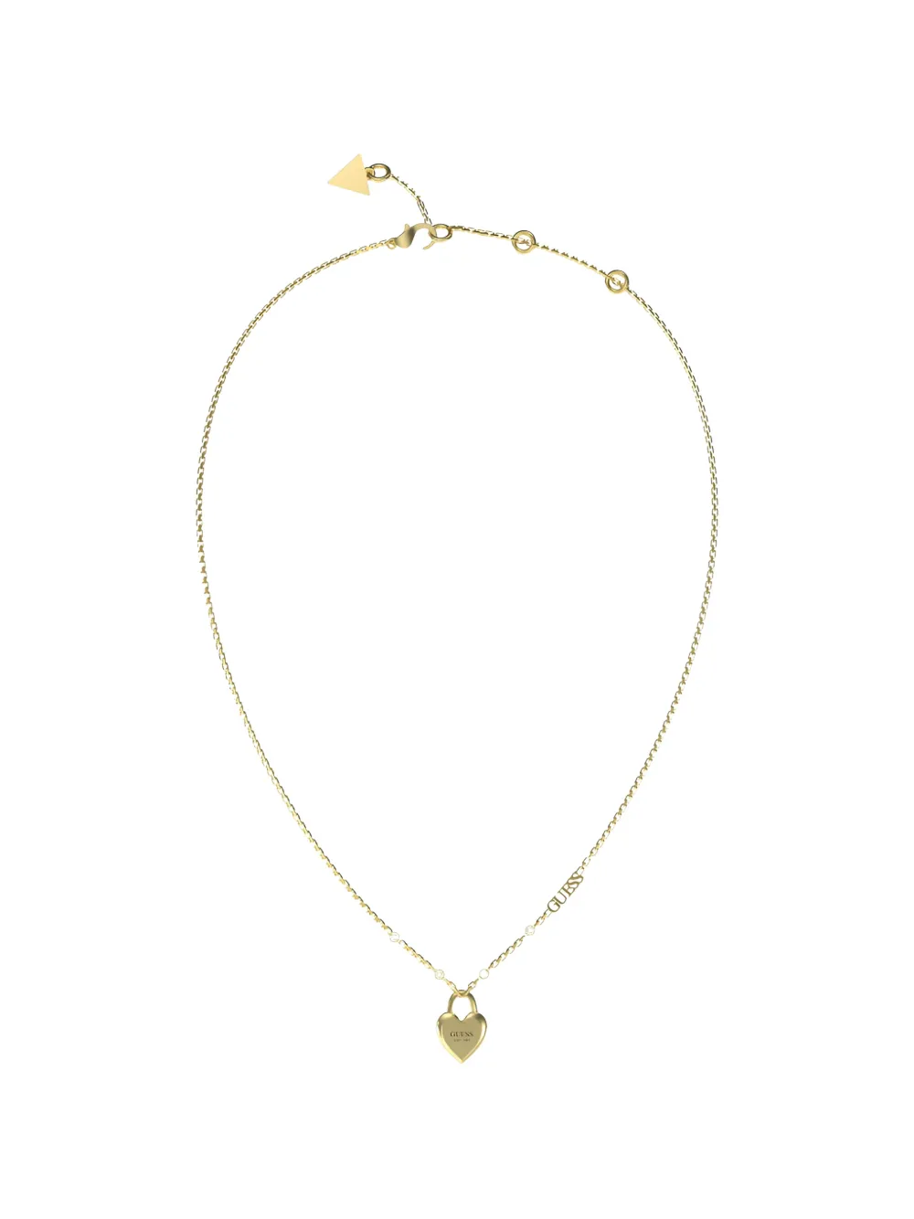 GUESS USA heart-lock necklace · OS