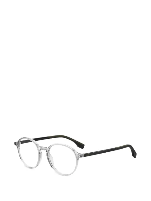 BOSS round-frame glasses