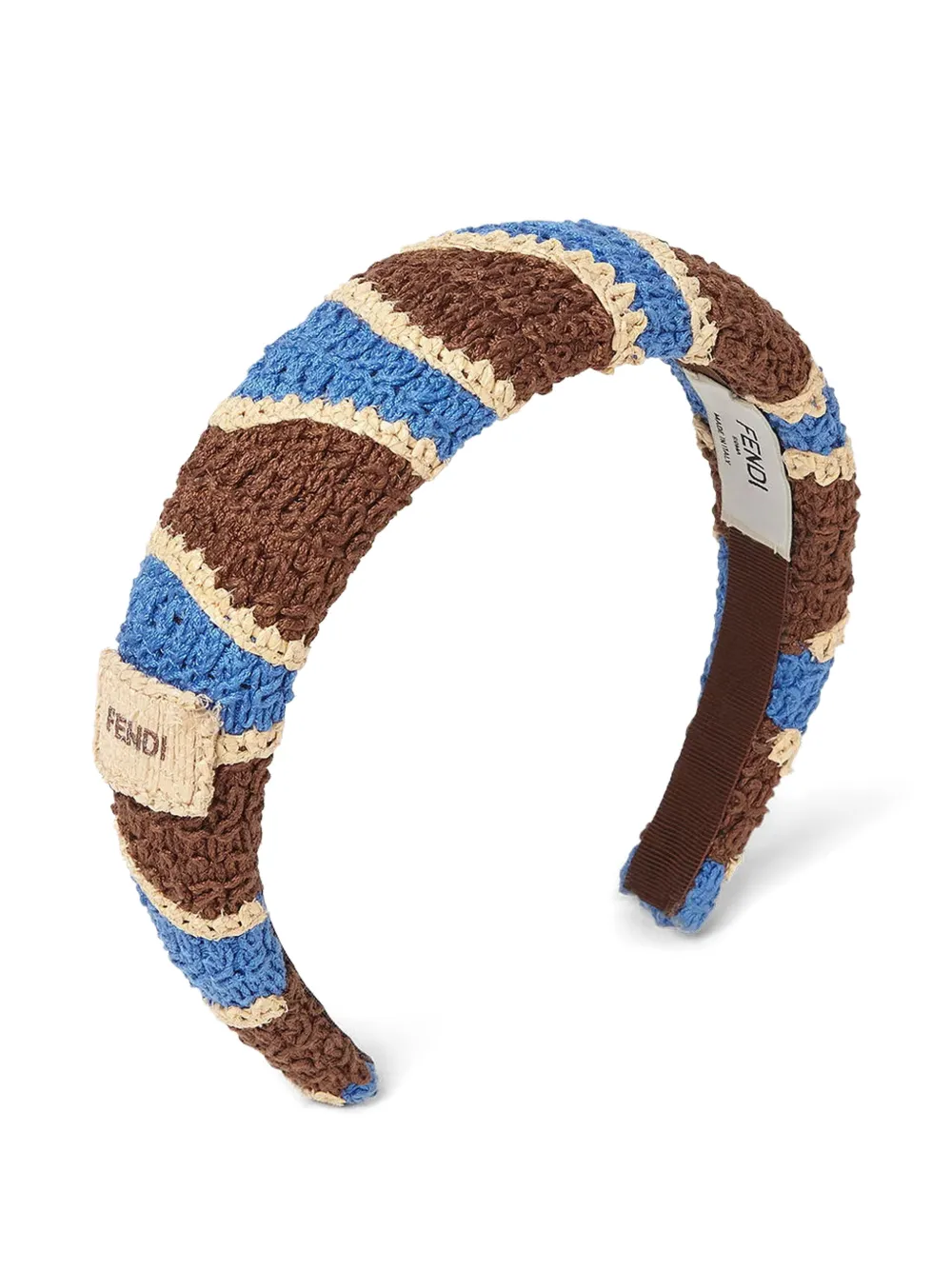 FENDI crochet-knit wave headband · One Size
