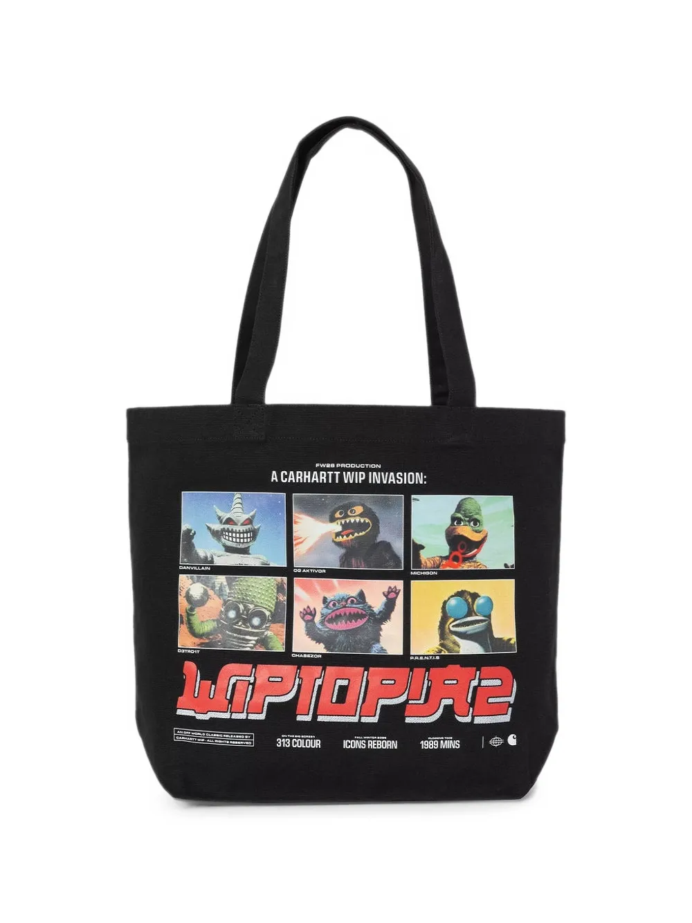 Carhartt WIP graphic-print canvas tote bag - Schwarz