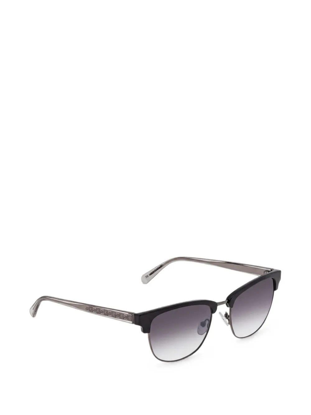 GUESS EYEWEAR Clubmaster zonnebril met gegraveerd logo Zwart