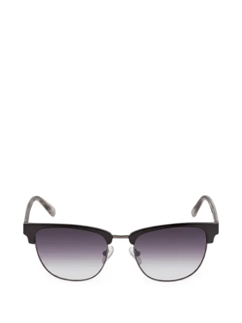 GUESS EYEWEAR Clubmaster logo-engraved sunglasses