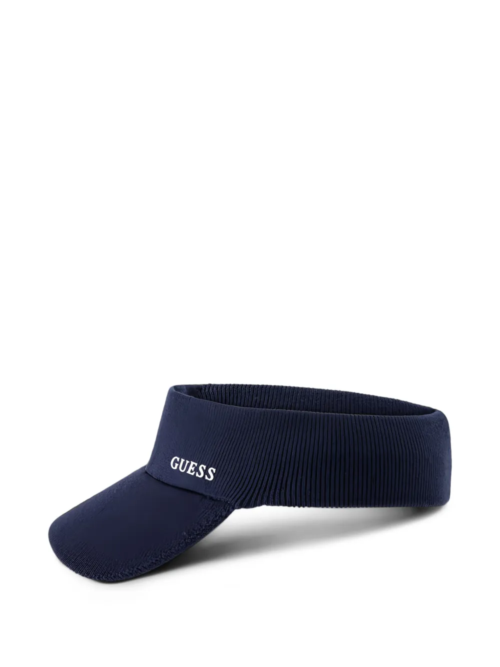 GUESS USA logo-embroidered ribbed visor
