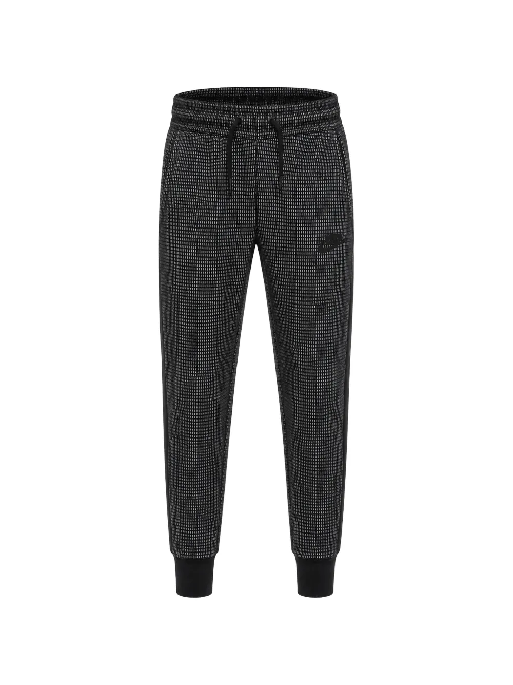 Nike Kids Tech Fleece grid-pattern track pants - Nero