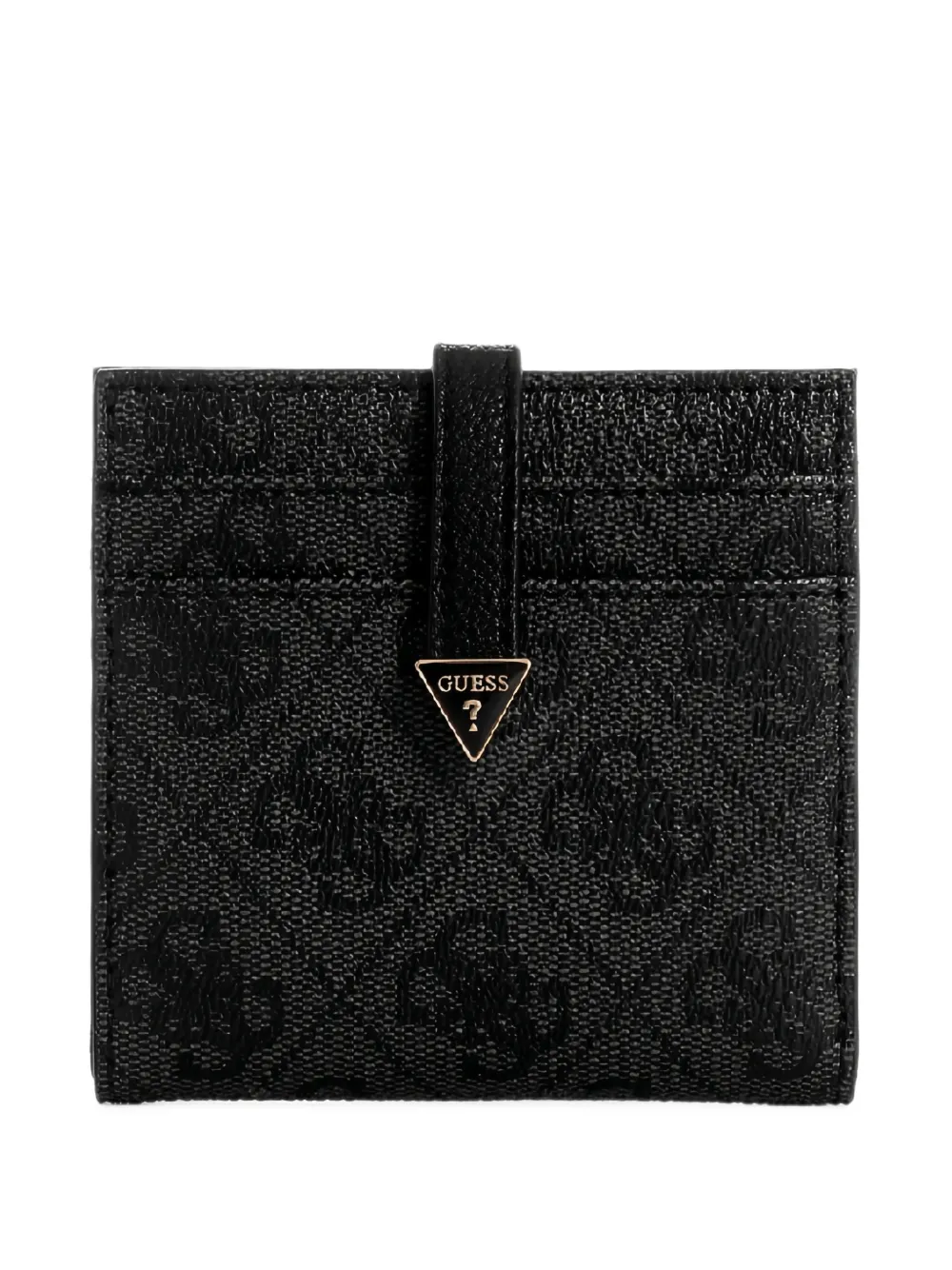 GUESS USA Laurel logo-print card case · One Size