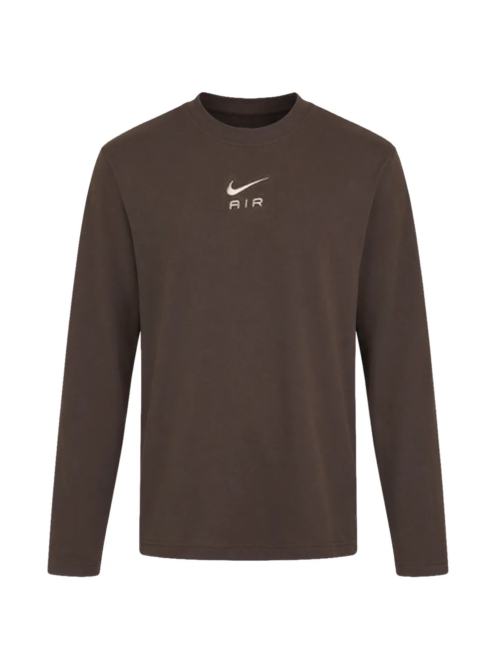 Nike Kids Air logo-print long-sleeve T-shirt - Marrone