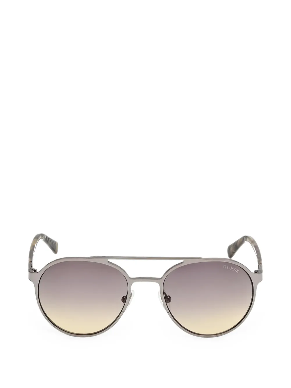 GUESS EYEWEAR double-bridge round-frame sunglasses - Nero