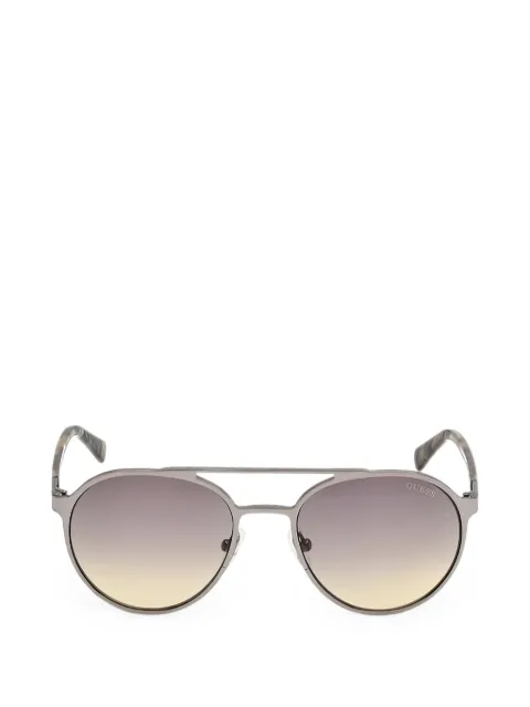 GUESS EYEWEAR double-bridge round-frame sunglasses
