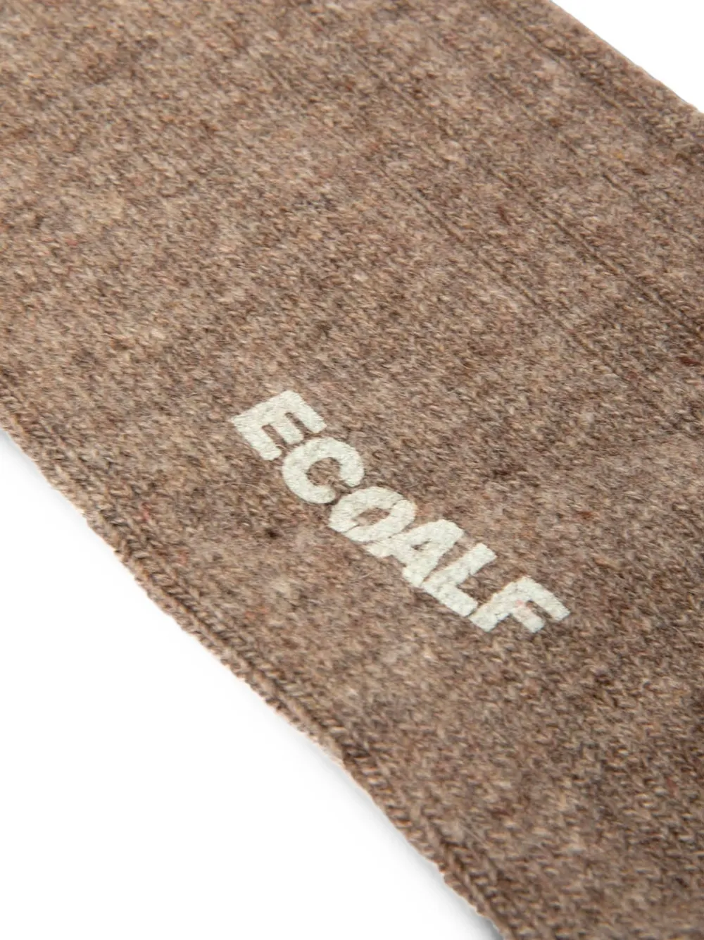 Ecoalf Geribbelde sokken Bruin