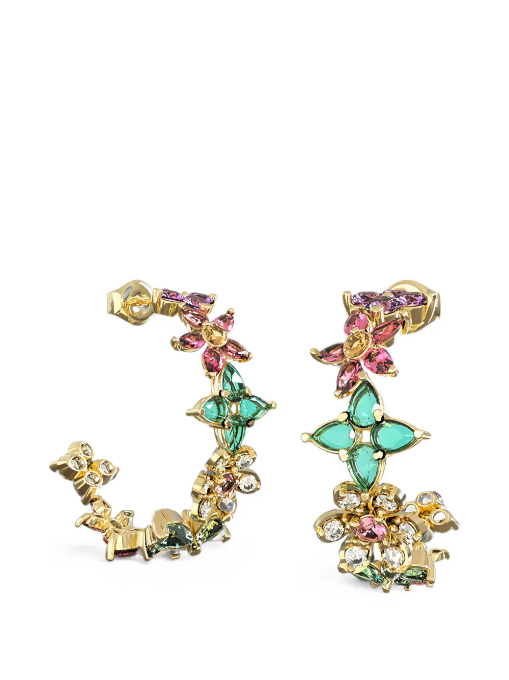 GUESS USA Orecchini a cerchio Secret Garden - Oro