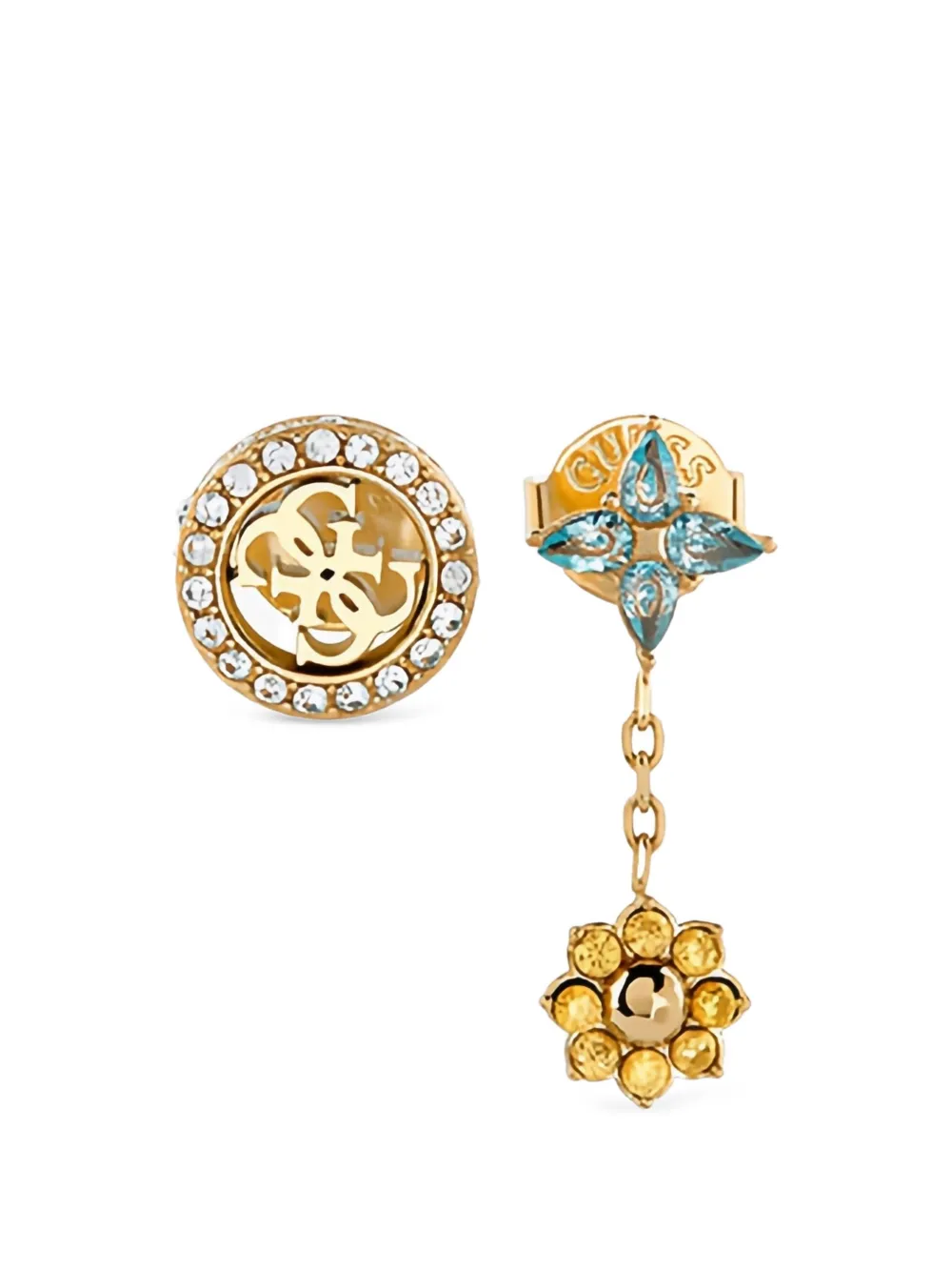 GUESS USA 4G crystal-embellished earrings set (set of three)