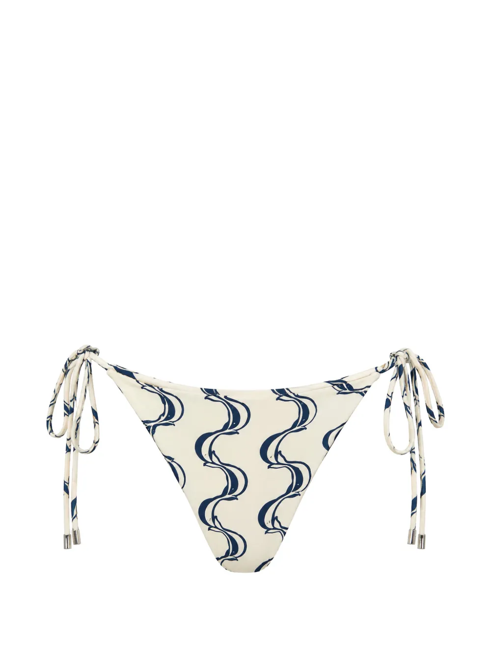 FARM Rio graphic-print tie-side bikini bottoms - Toni neutri