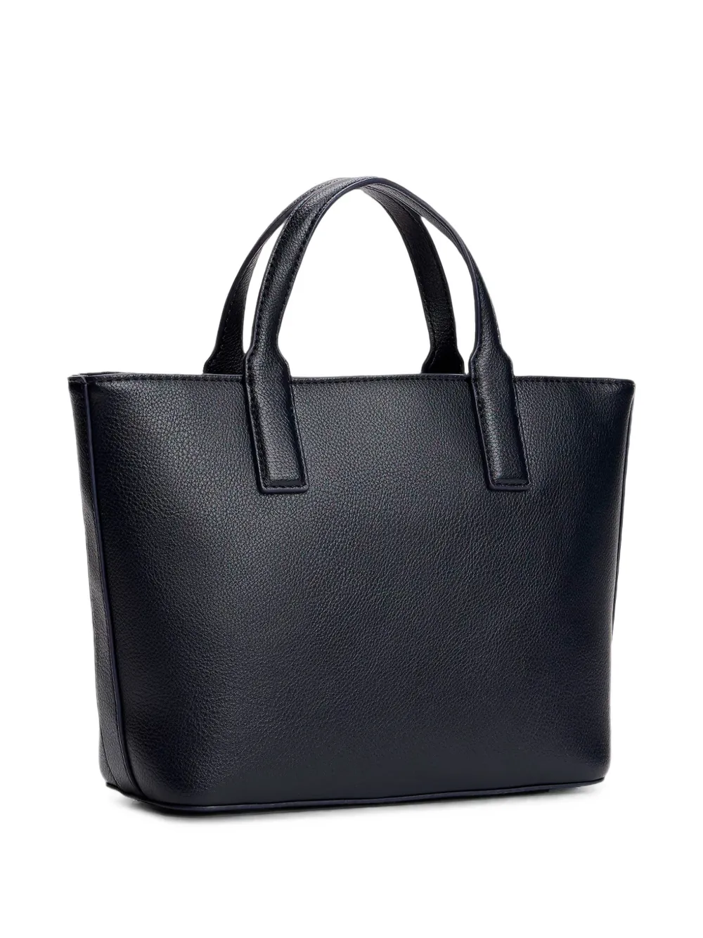 Tommy Hilfiger Shopper met logo en bewerkte textuur Zwart