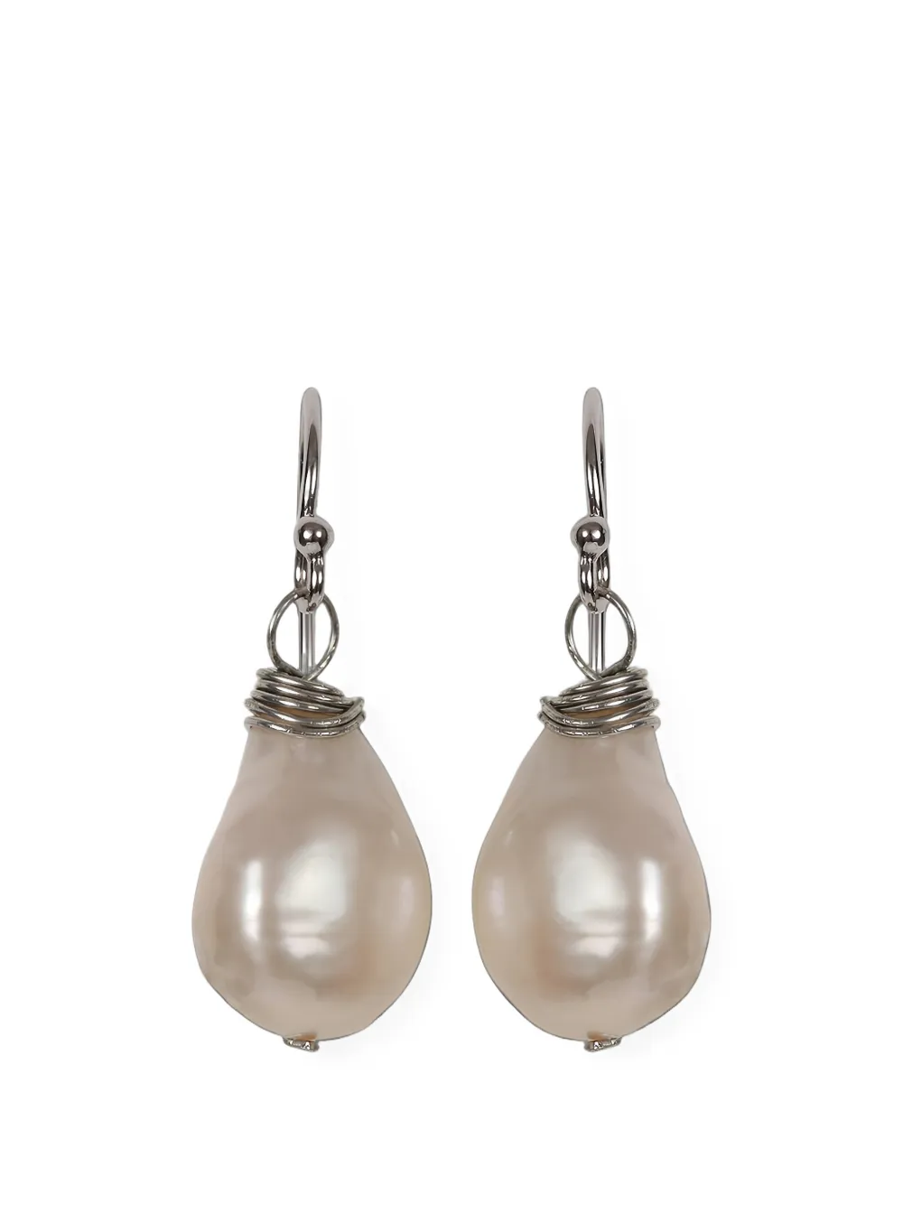 Girl with a Pearl Hängeohrringe mit Perlen - Silber