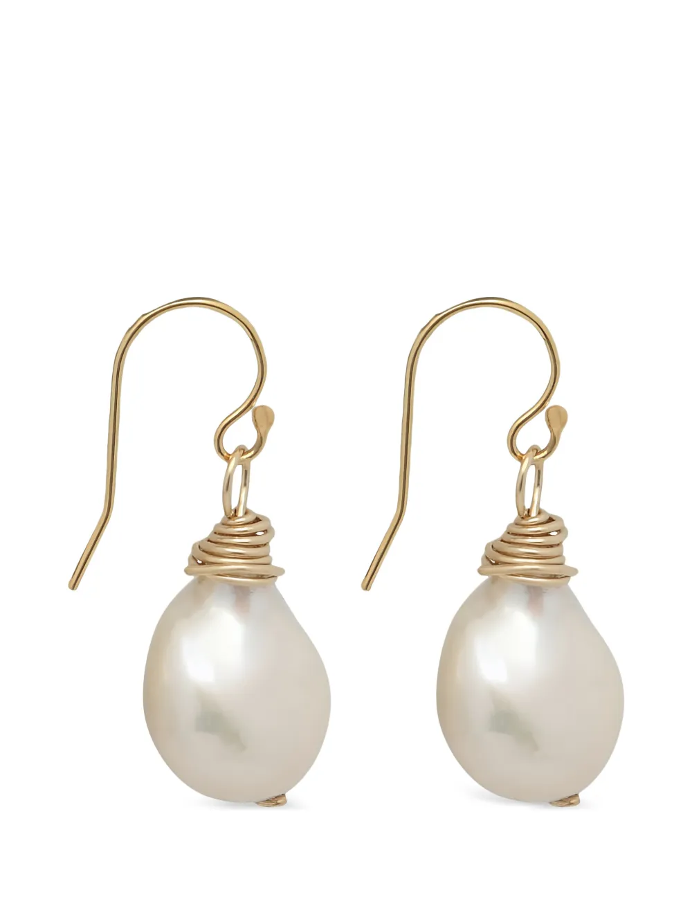 Girl with a Pearl Orecchini pendenti con perle - Bianco
