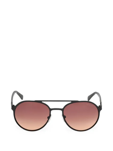 GUESS USA double-bridge round-frame sunglasses