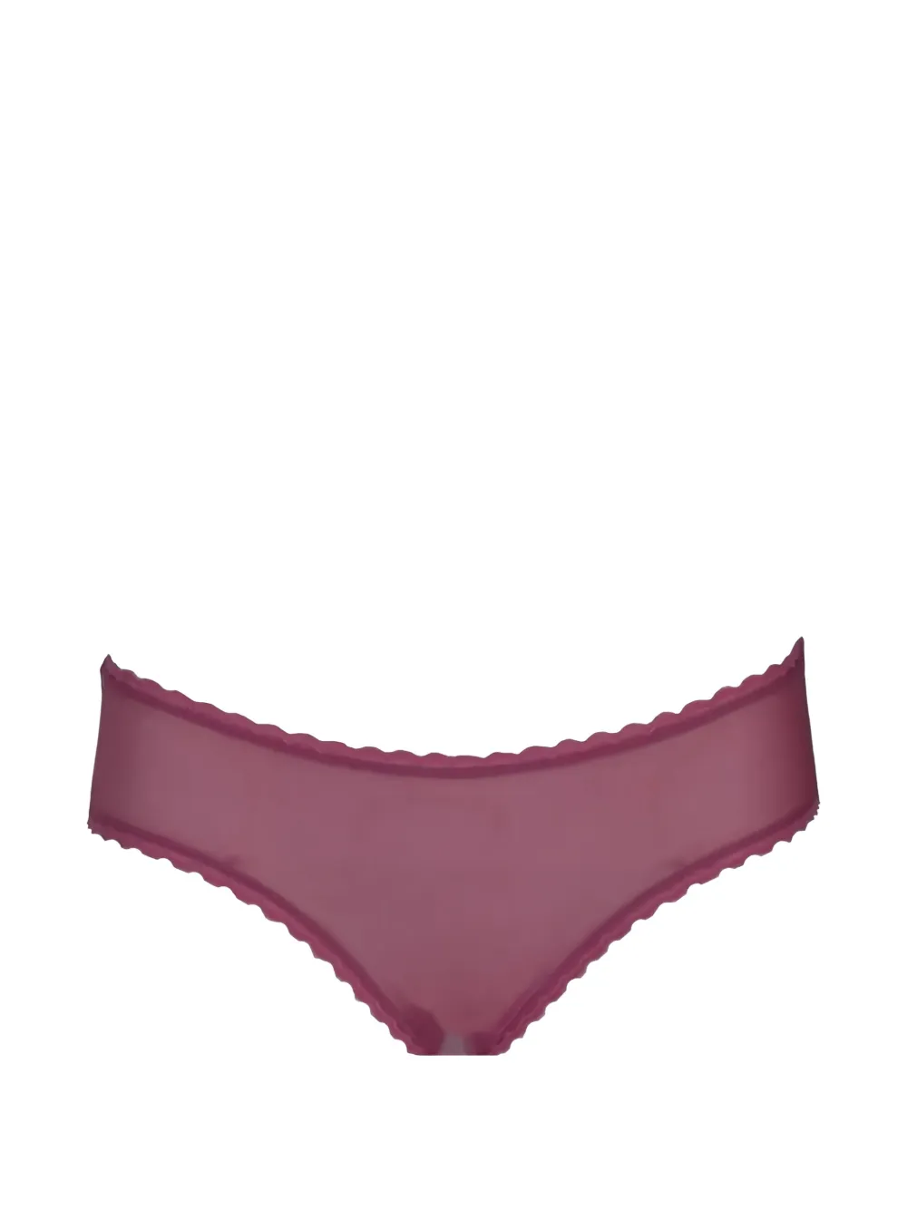Laura Urbinati Tulen slip met gewelfde rand Rood