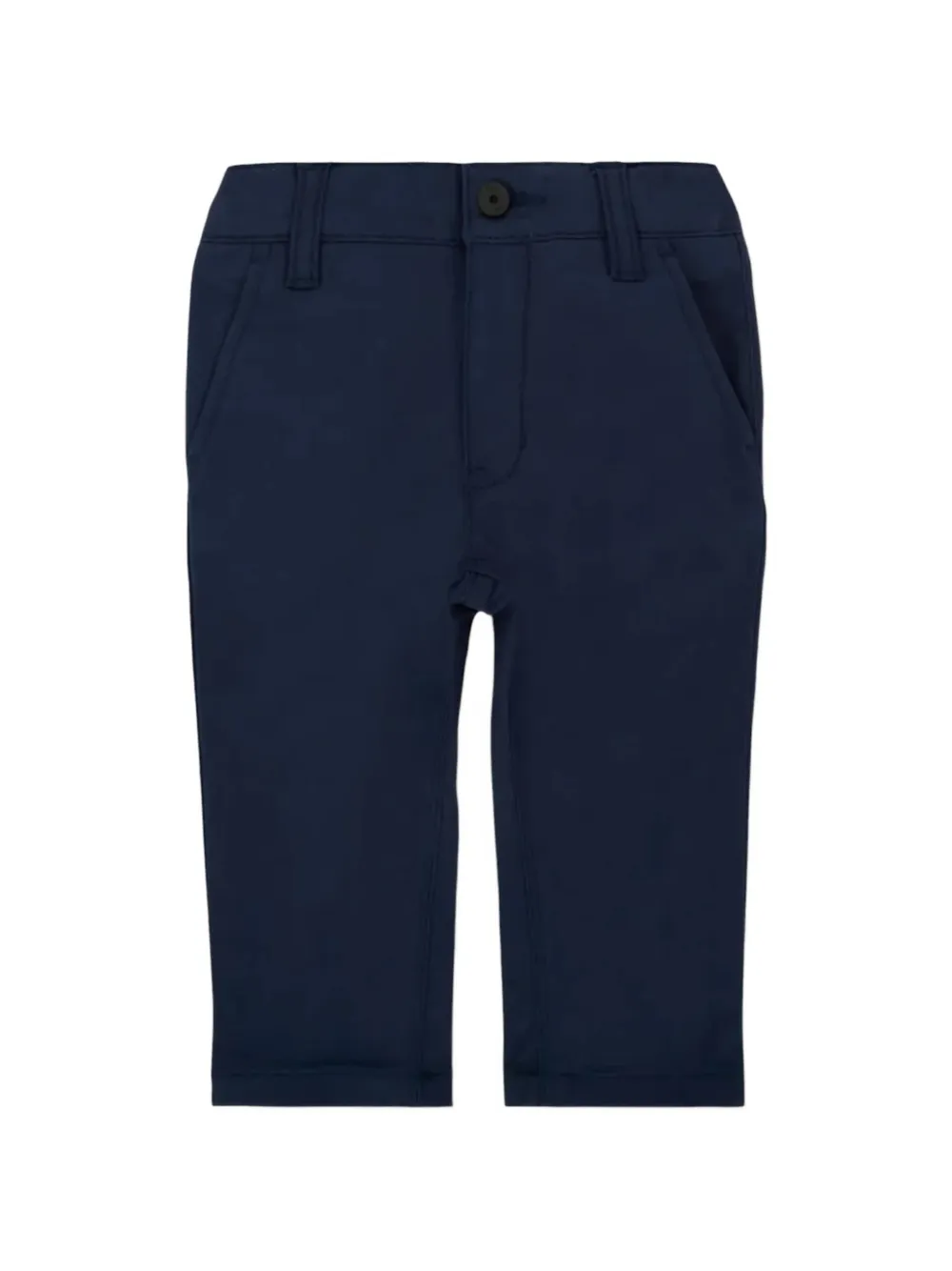 BOSS Kidswear logo-tag belt-loop trousers - Blau