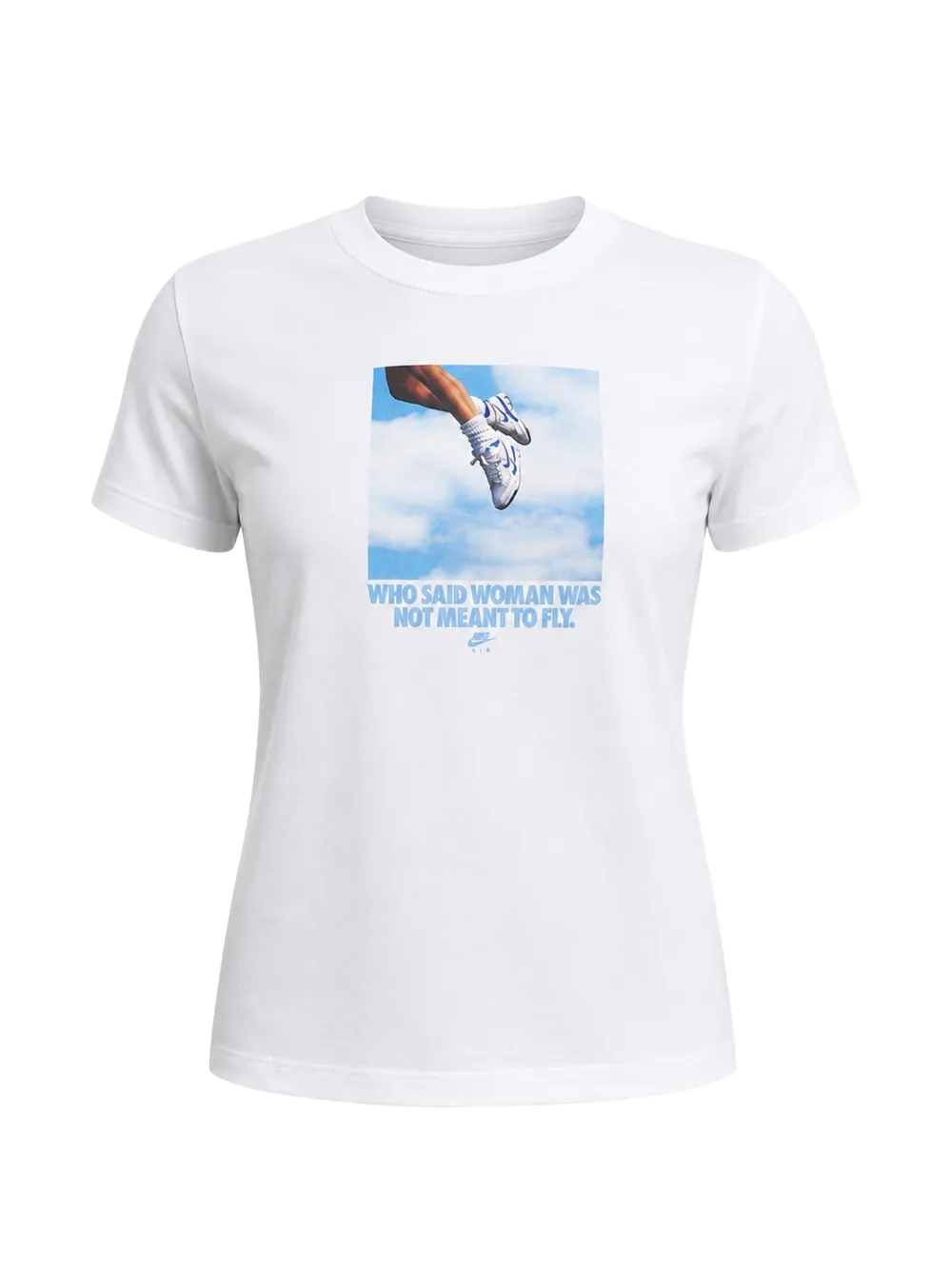 Nike graphic-print slim-fit T-shirt Wit