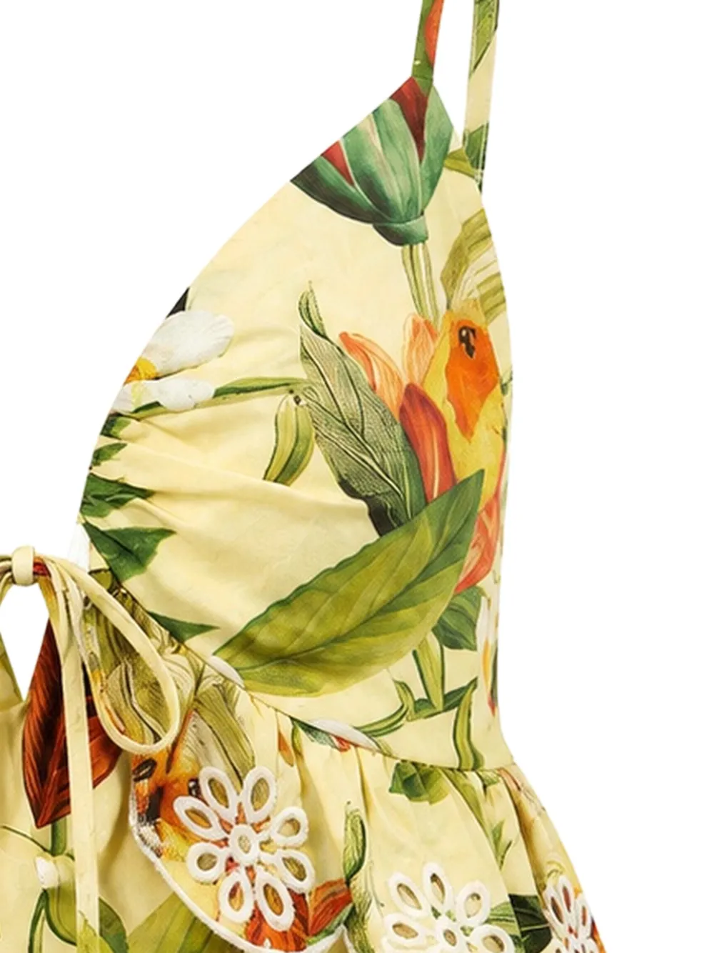 FARM Rio Shirt met ruches Geel