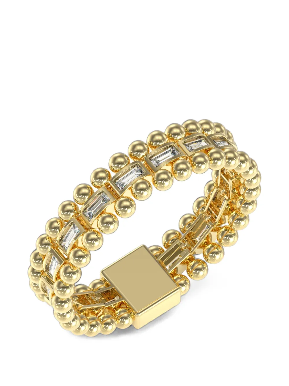 GUESS USA Golden Globes baguette-cut bracelet - Oro