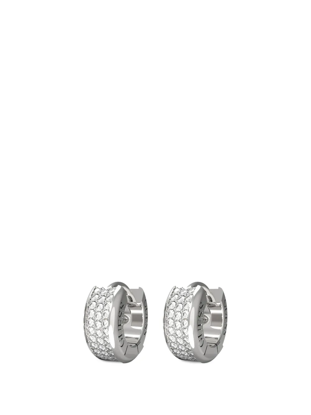 GUESS USA crystal-embellished huggie earrings