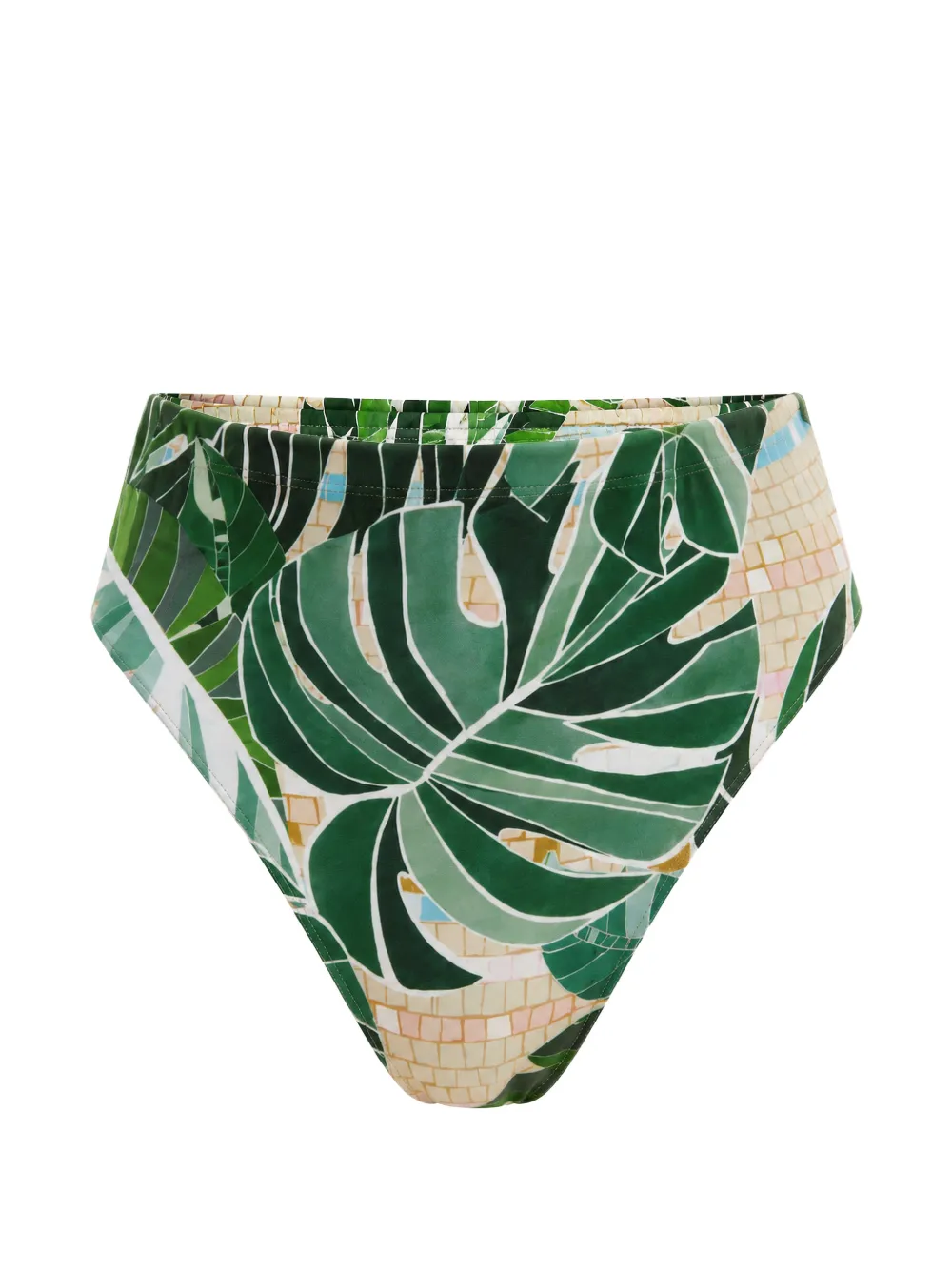 FARM Rio leaf-print bikini bottoms - Verde