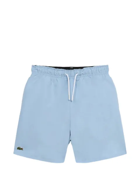 Lacoste Kids logo-patch drawstring swim shorts