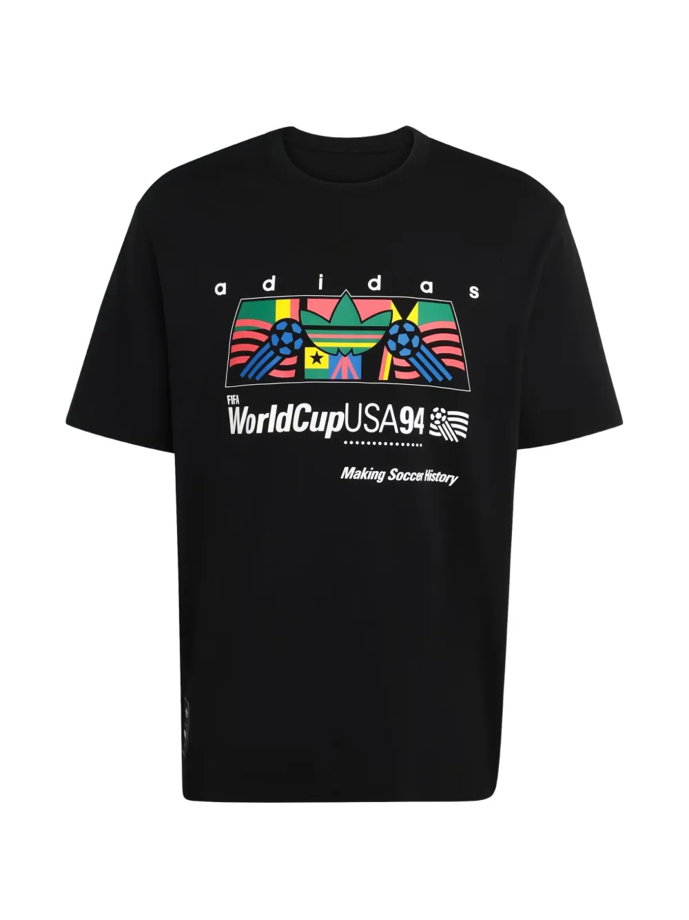 adidas Archive Africa 94 graphic-print T-shirt Zwart