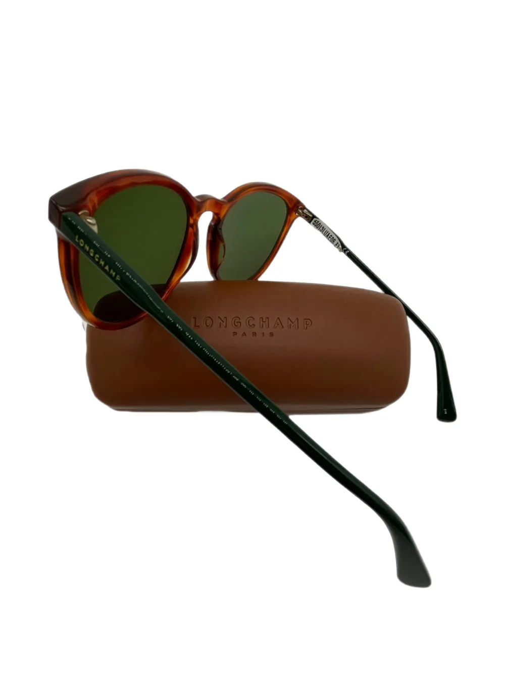 Longchamp Zonnebril met rond montuur Bruin