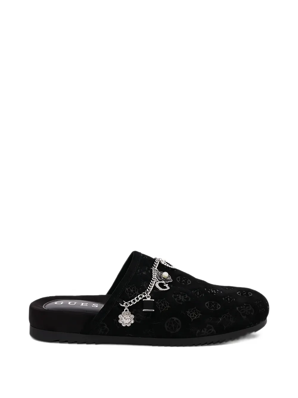 GUESS USA Gavyn charm-embellished mules - Nero