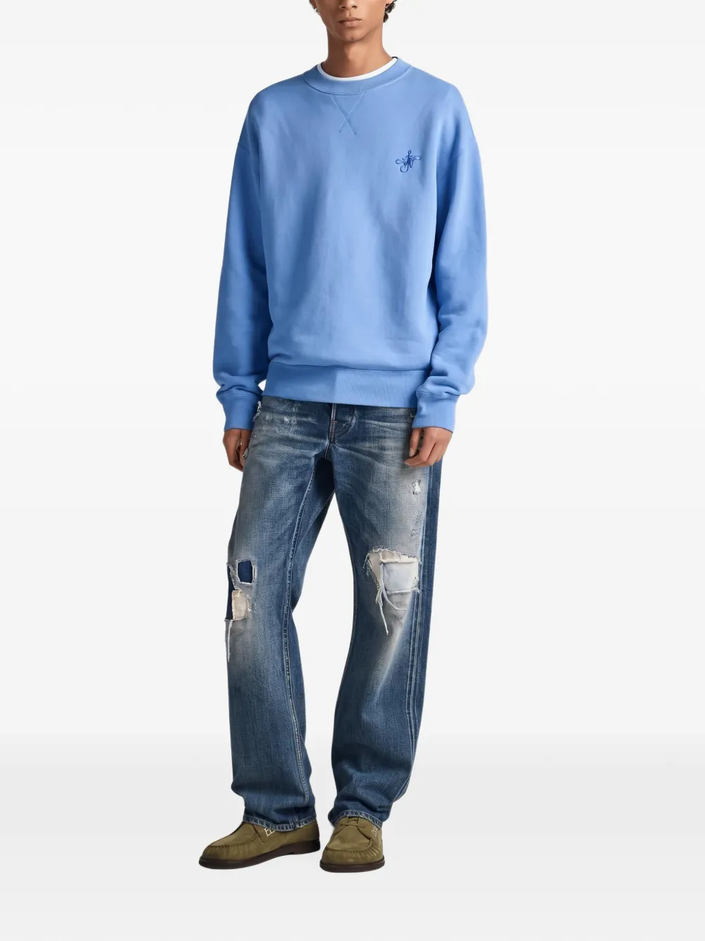 JW Anderson Ribbon Anchor trui Blauw