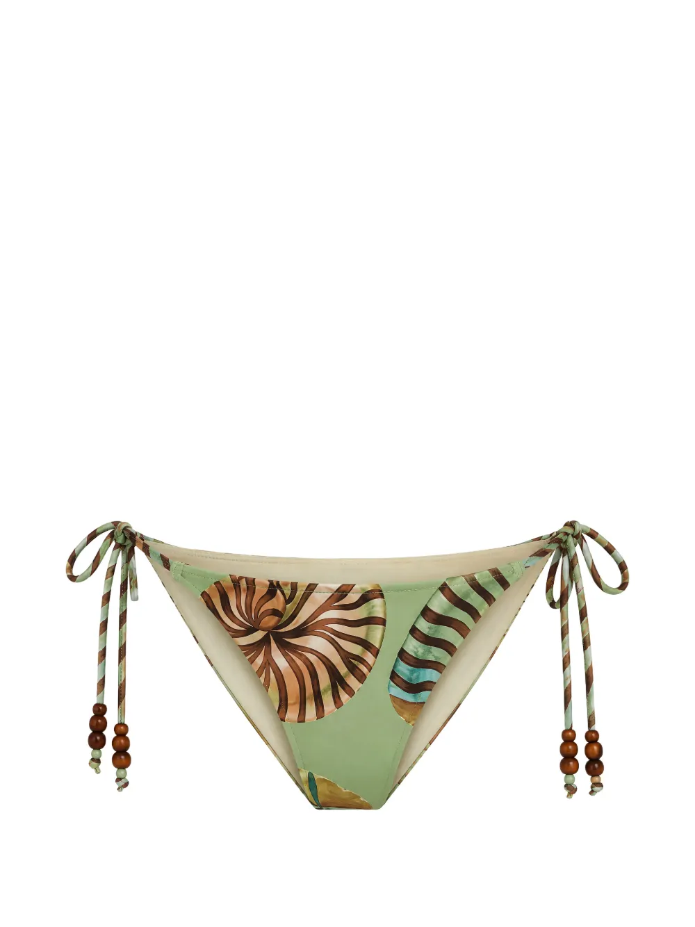 FARM Rio bead-embellished bikini bottoms - Verde