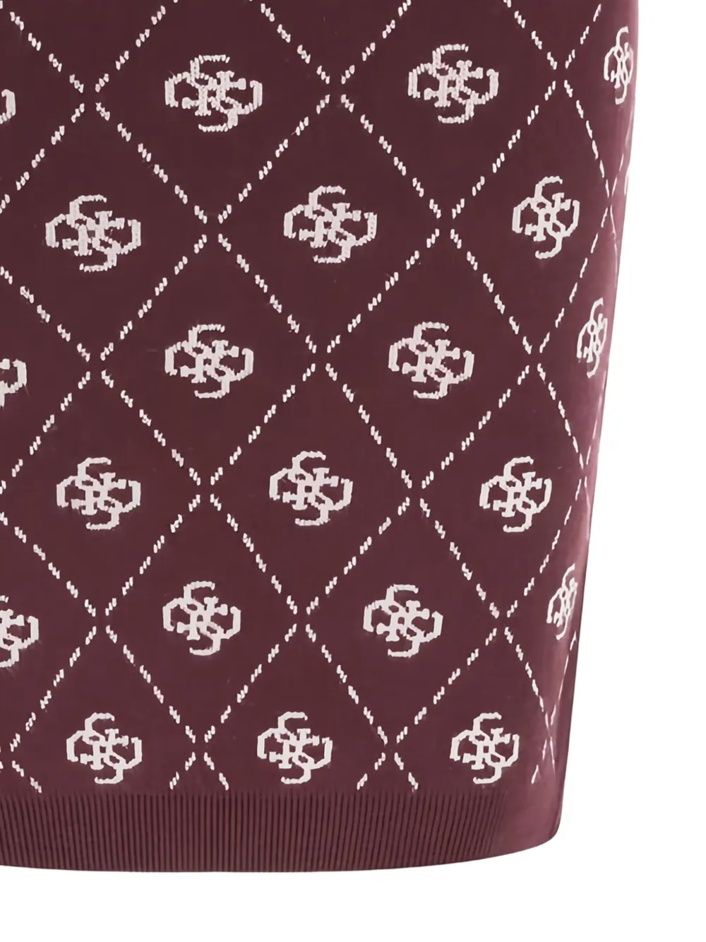 GUESS USA Sarah 4G rok met monogram-print Rood