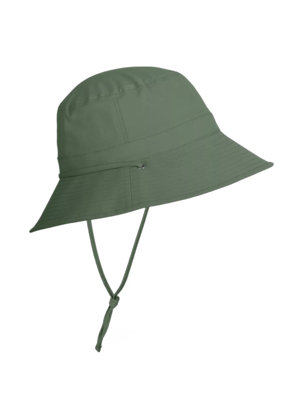 LAMUNT Martha drawstring-fastening topstitched bucket hat - Verde